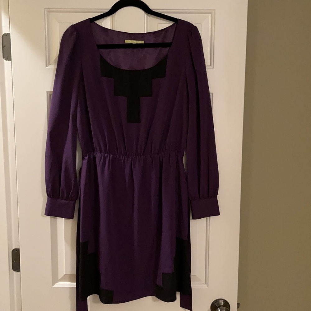Gianni Bini purple and black dress- size small